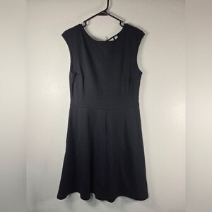 New York & Company Classic Black Midi Dress